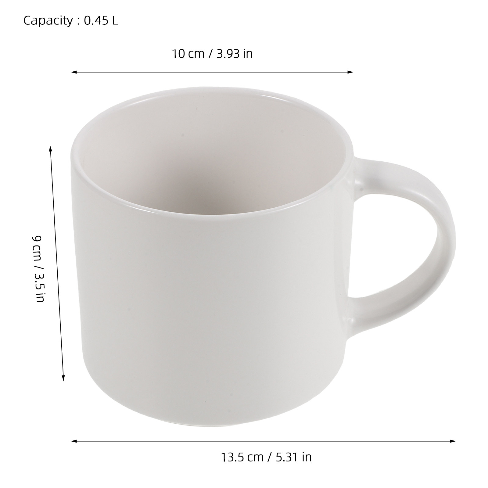 White Ceramic Coffee Mug 15 Oz - Sublimation Mug White review and price