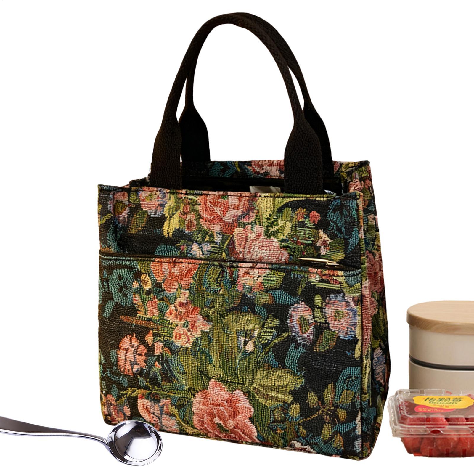 Insulated Lunch Bag Flower Wat - Tote Bag Sublimation review and price