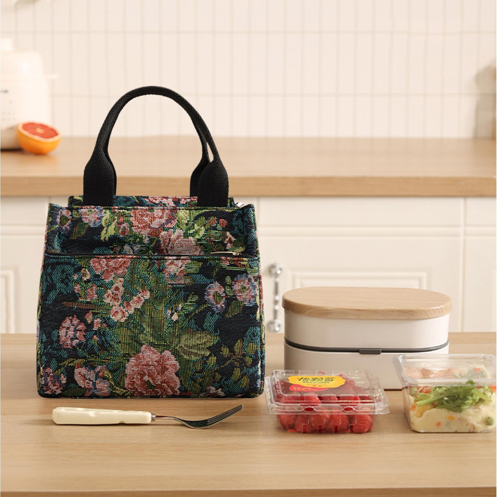 Insulated Lunch Bag Flower Wat - Tote Bag Sublimation review and price