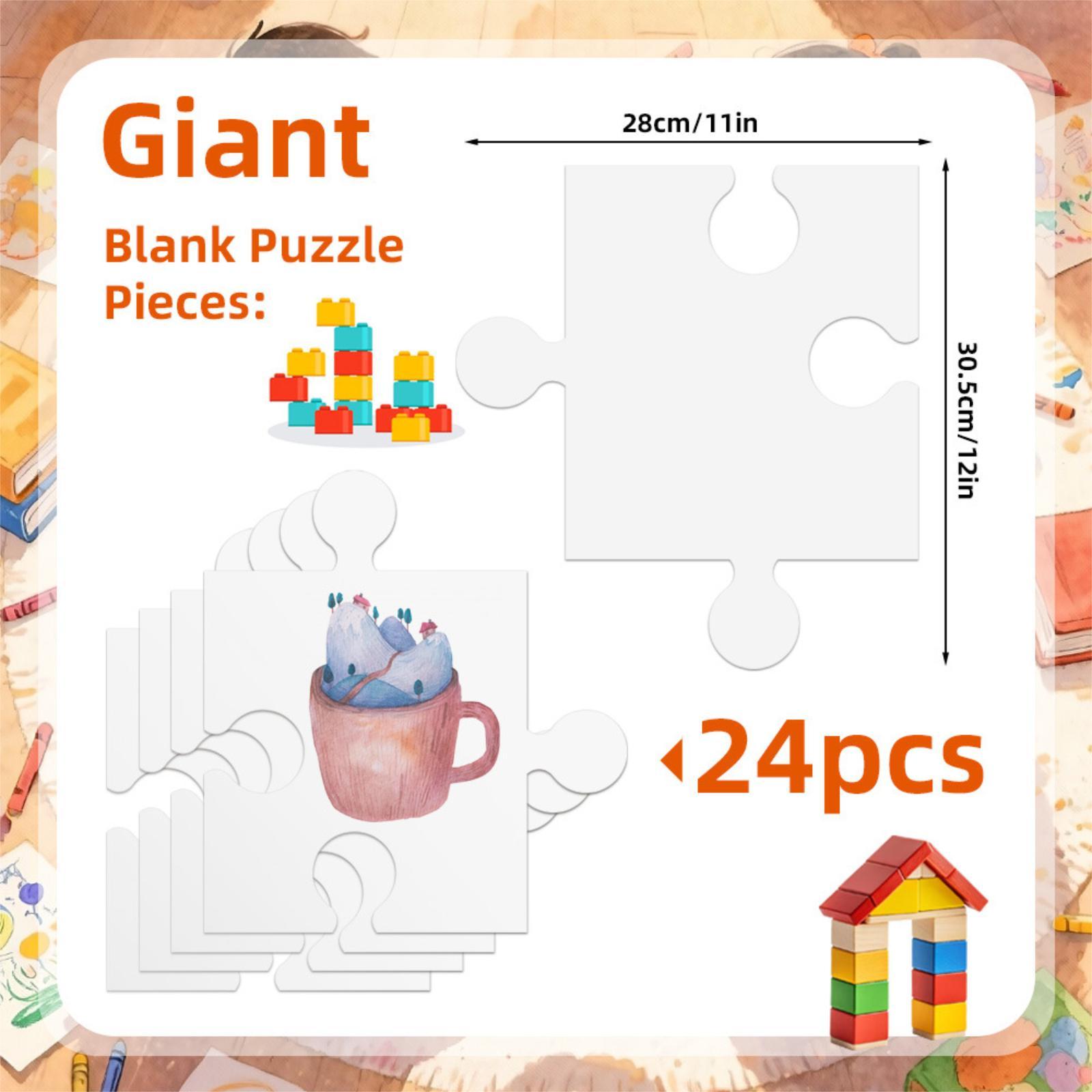 24x White Cardboard Blank Jigs - Puzzle Blank White review and price