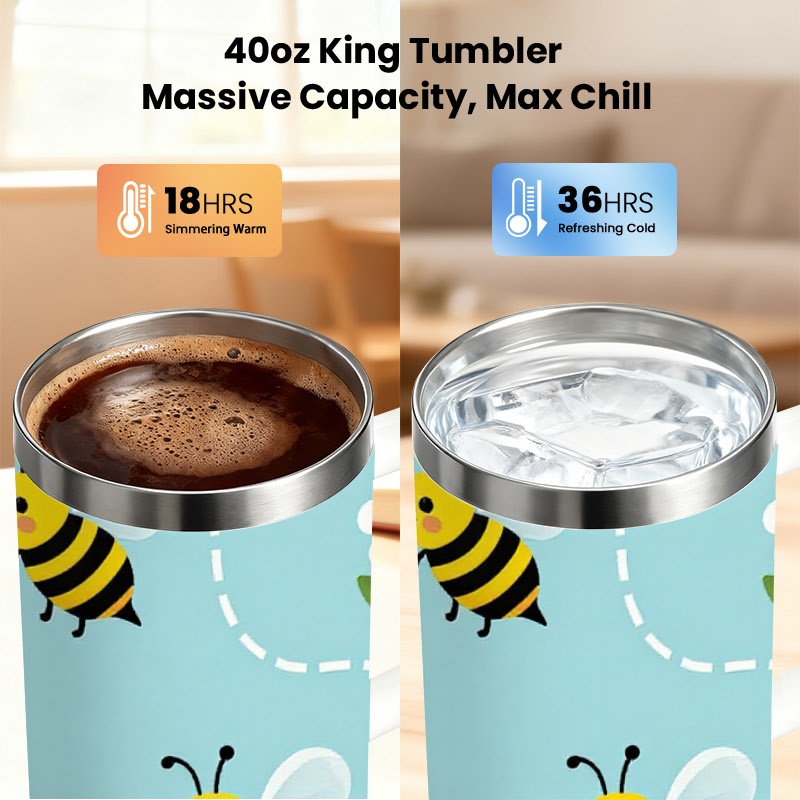 Playful Cartoon Bee And White  - Sublimation Mug White review and price
