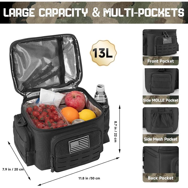 Tactical Style Insulated Lunch - Tote Bag Sublimation review and price