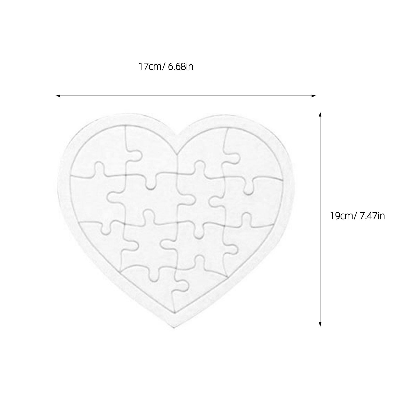 4Pcs Blank Jigsaw Puzzles Kids - Puzzle Blank White review and price