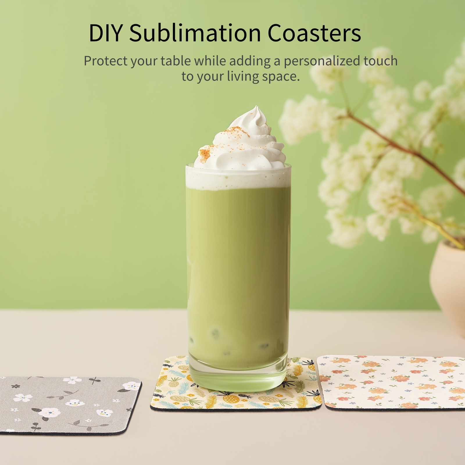 100Pcs Sublimation Coasters Sq - Coaster Sublimation Blank review and price