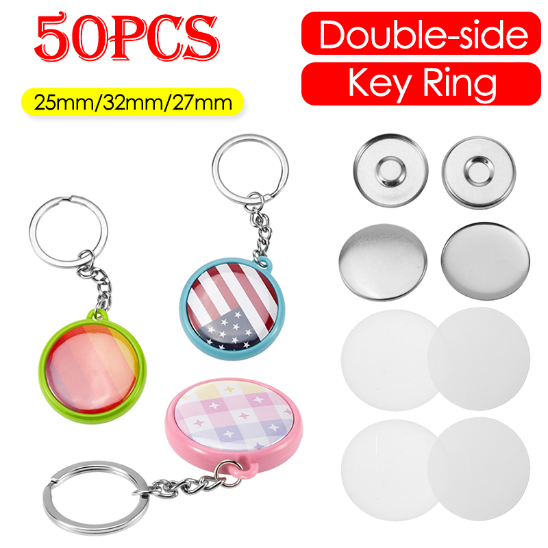 50pcs/Set 25mm 32mm 37mm Doubl - Button Badge Blank review and price
