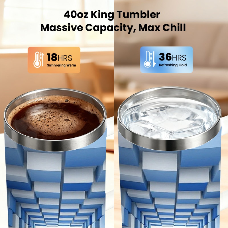 40 Oz Stainless Steel Double W - Sublimation Mug White review and price