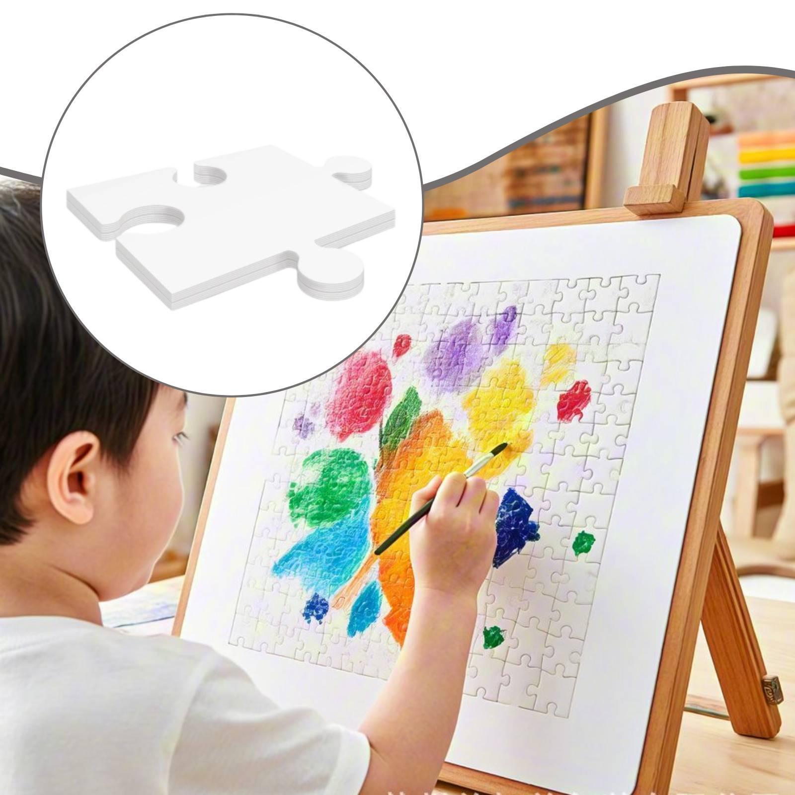 24x White Cardboard Blank Jigs - Puzzle Blank White review and price